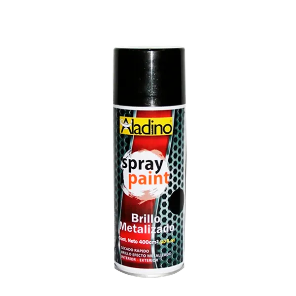 Pintura Spray Brillo Metalizado Aladino 400cc